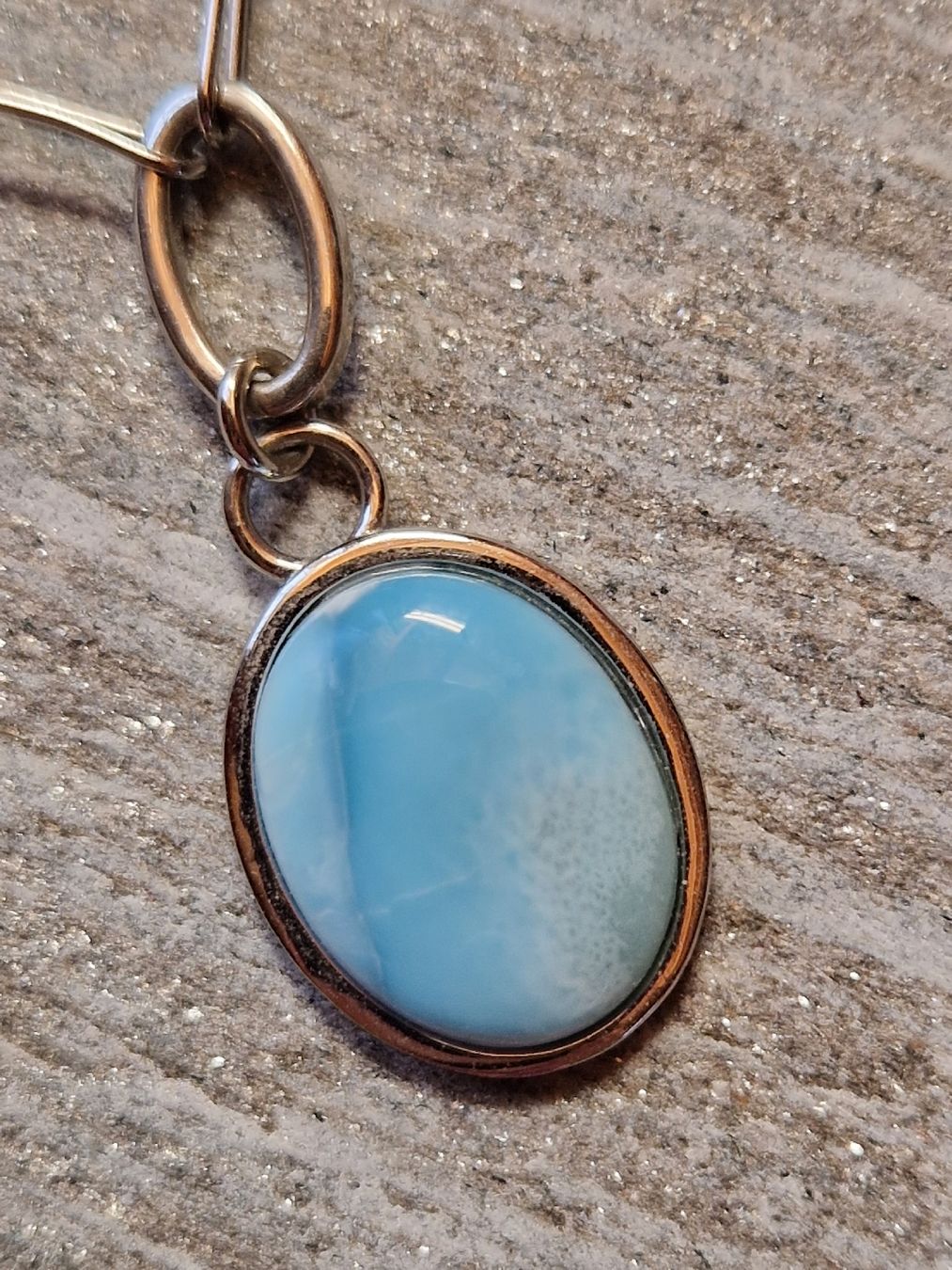 Catenine: Kette Larimar Silber – Nuovo (secondo la descrizione) da Lichtensteig venduto da Cocabana_16 1