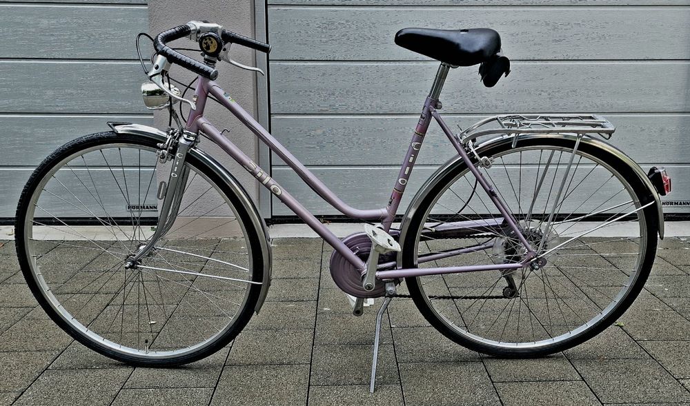 Vélo Vintage Dame Rochet - Ville 28 Pouces Acier Vert 3 Vitesses