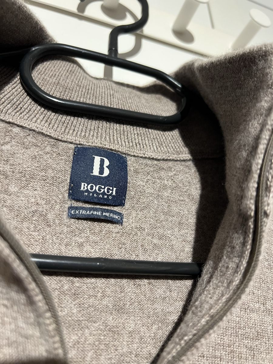 Boggi Maglioni & Felpe: Boggi Quarterzip Taupe/Braun – Nuovo (secondo la descrizione) da Pfäffikon SZ venduto da pdroth 1