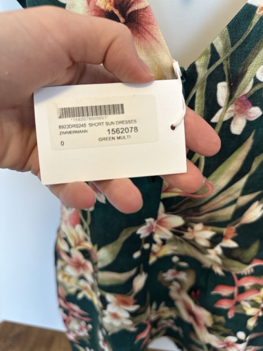 Zimmermann Vestiti: Zimmermann Short Sun Dress Green Multi Size 0 – Nuovo e nell'imballaggio originale da Küssnacht am Rigi venduto da hor_dpb7 2