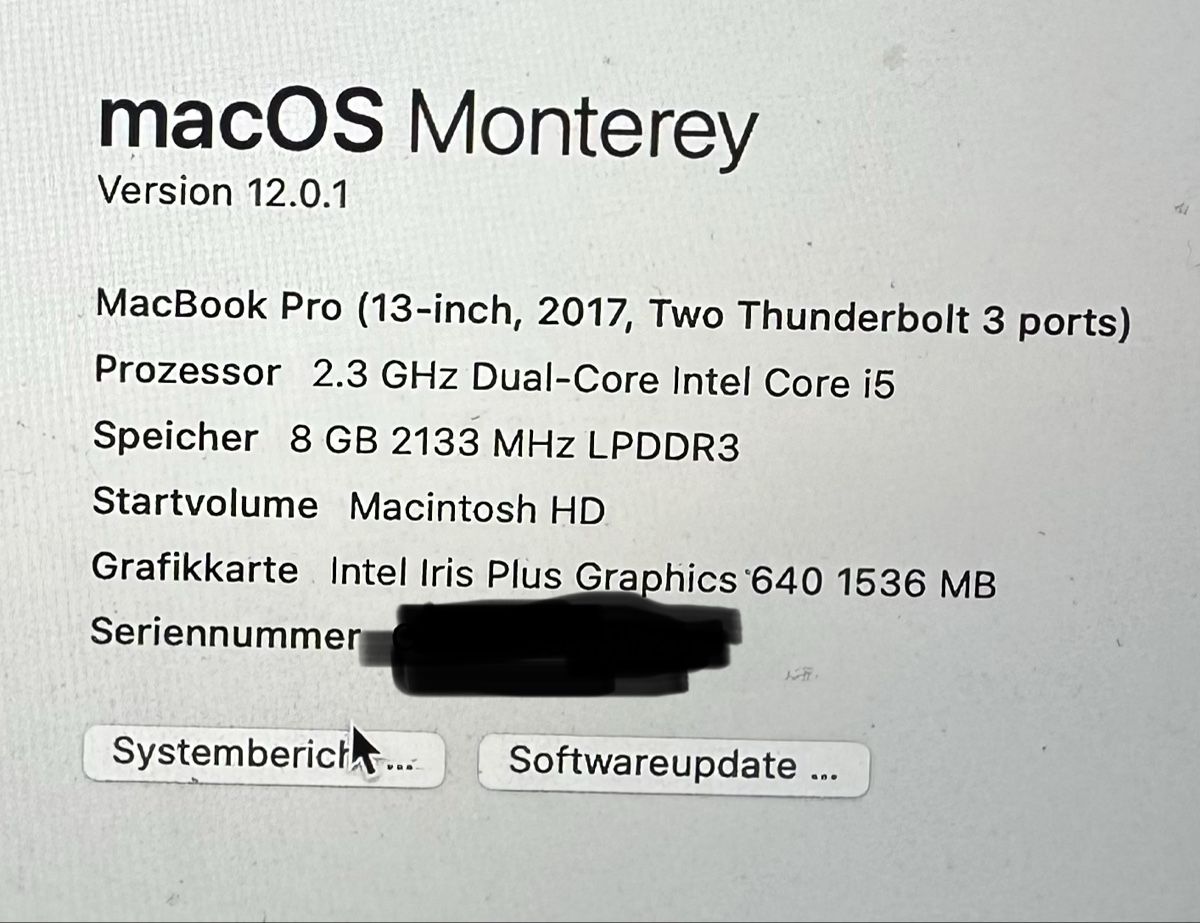 Apple Notebooks: Apple Macbook Pro 13“ 2017 – Gebraucht aus Zürich von Hyper_racing 7