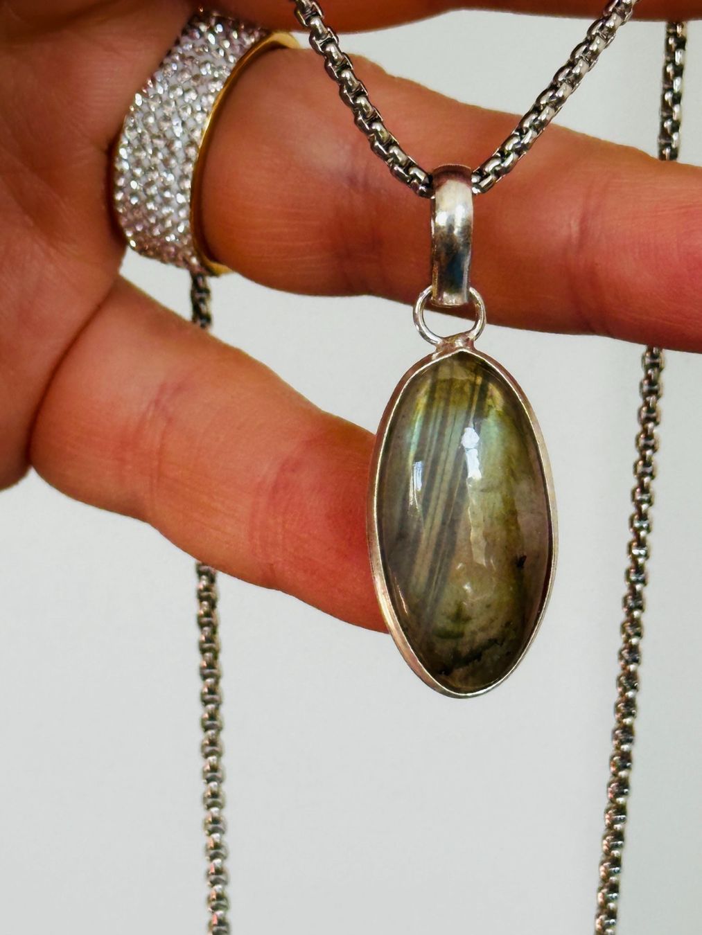 Catenine: Labradorite necklace – Nuovo e nell'imballaggio originale da Genève venduto da AGBERG 2