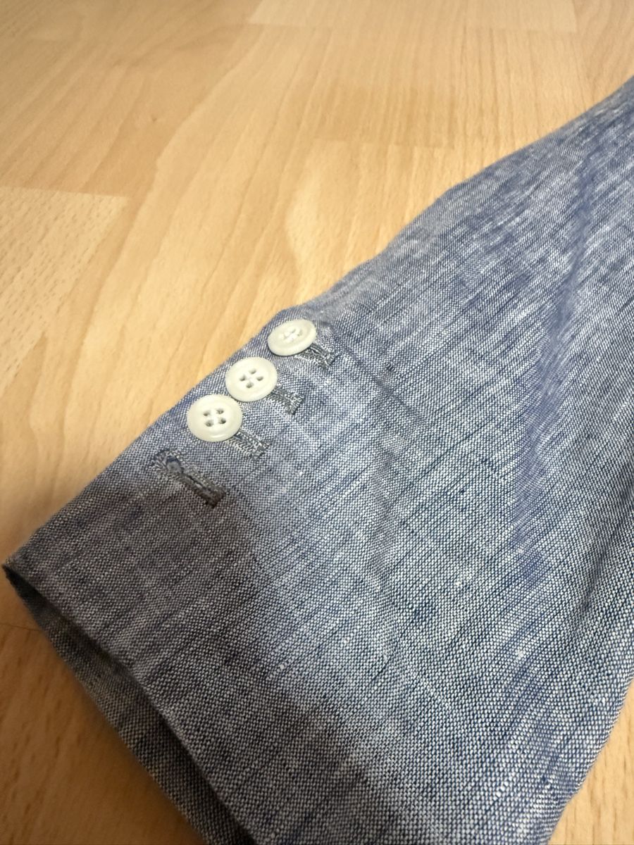 Anzüge: Light Blue Linen Summer Blazer, Custom Tailored, Size M – Gebraucht aus Niederlenz von thomas_1926 1