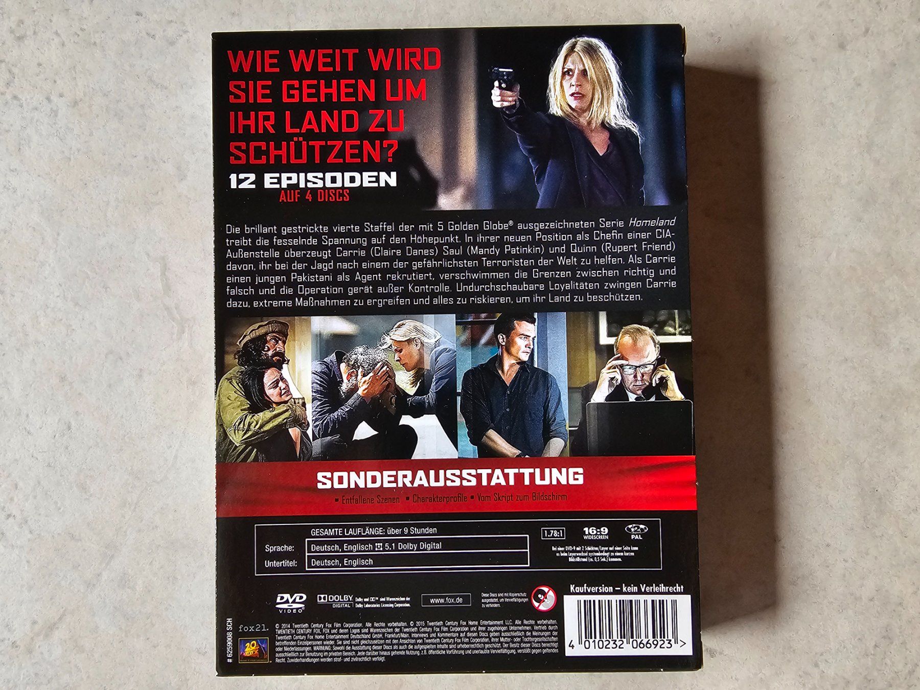 Alle DVDs: Homeland  -  Komplette Staffel 4 – Gebraucht aus Schneisingen von backstore24 1