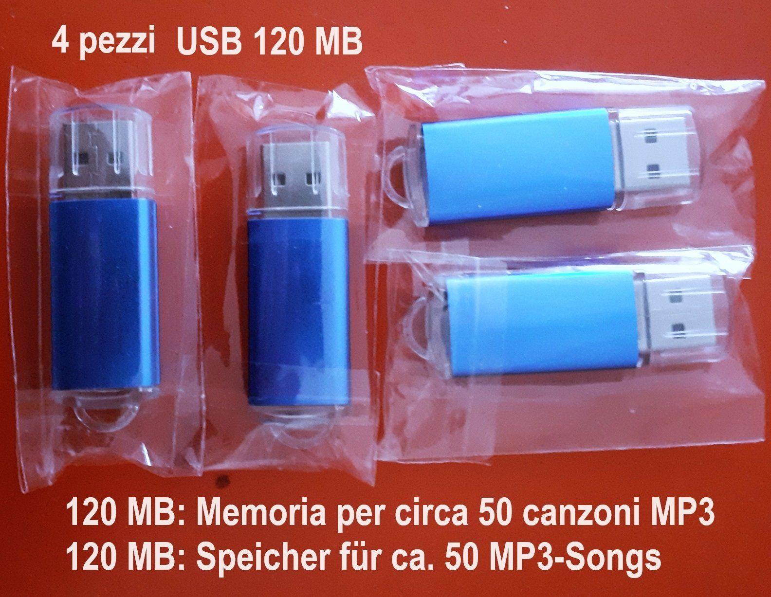 Strumenti musicali: Per Registrazioni Mandolino ecc. 4 Pezzi USB  120 MB – Nuovo e nell'imballaggio originale da Locarno venduto da Antonio41 1