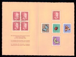 Pro Juventute Geschenk Folder 1952, kleine Auflage !