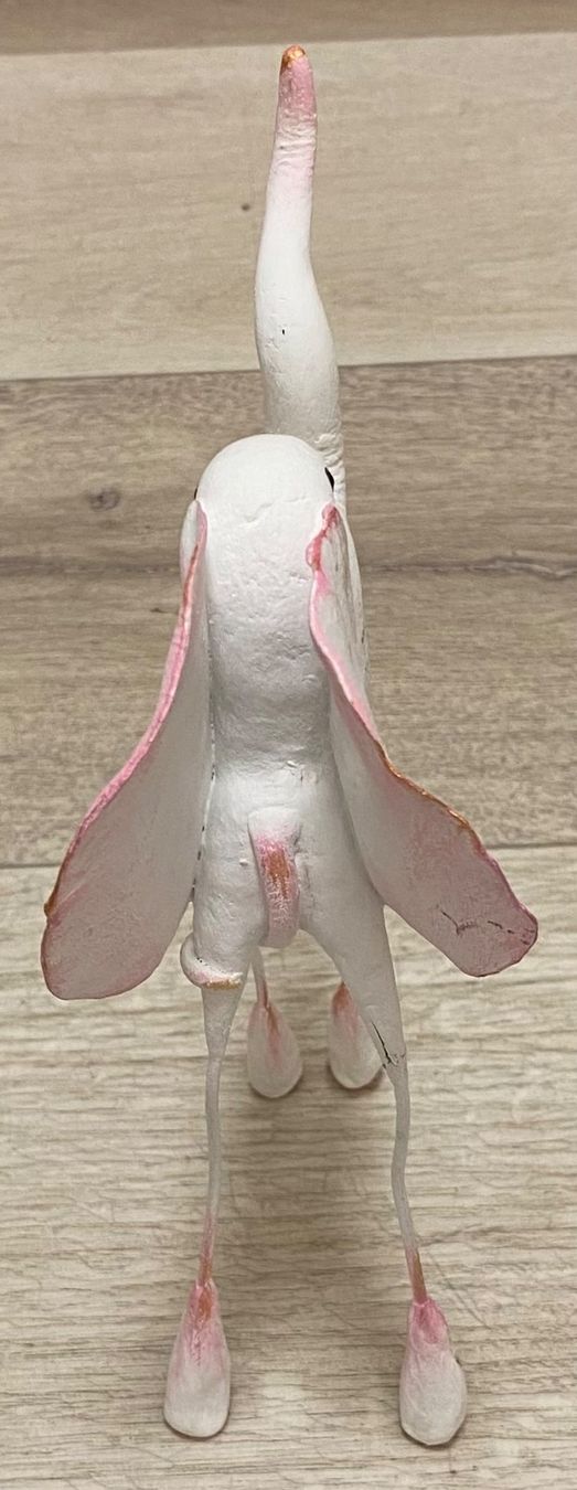 Figuren: Dekofigur Elefant weiss rosa Handarbeit – Gebraucht aus Ennetmoos von Tabakfrei 2