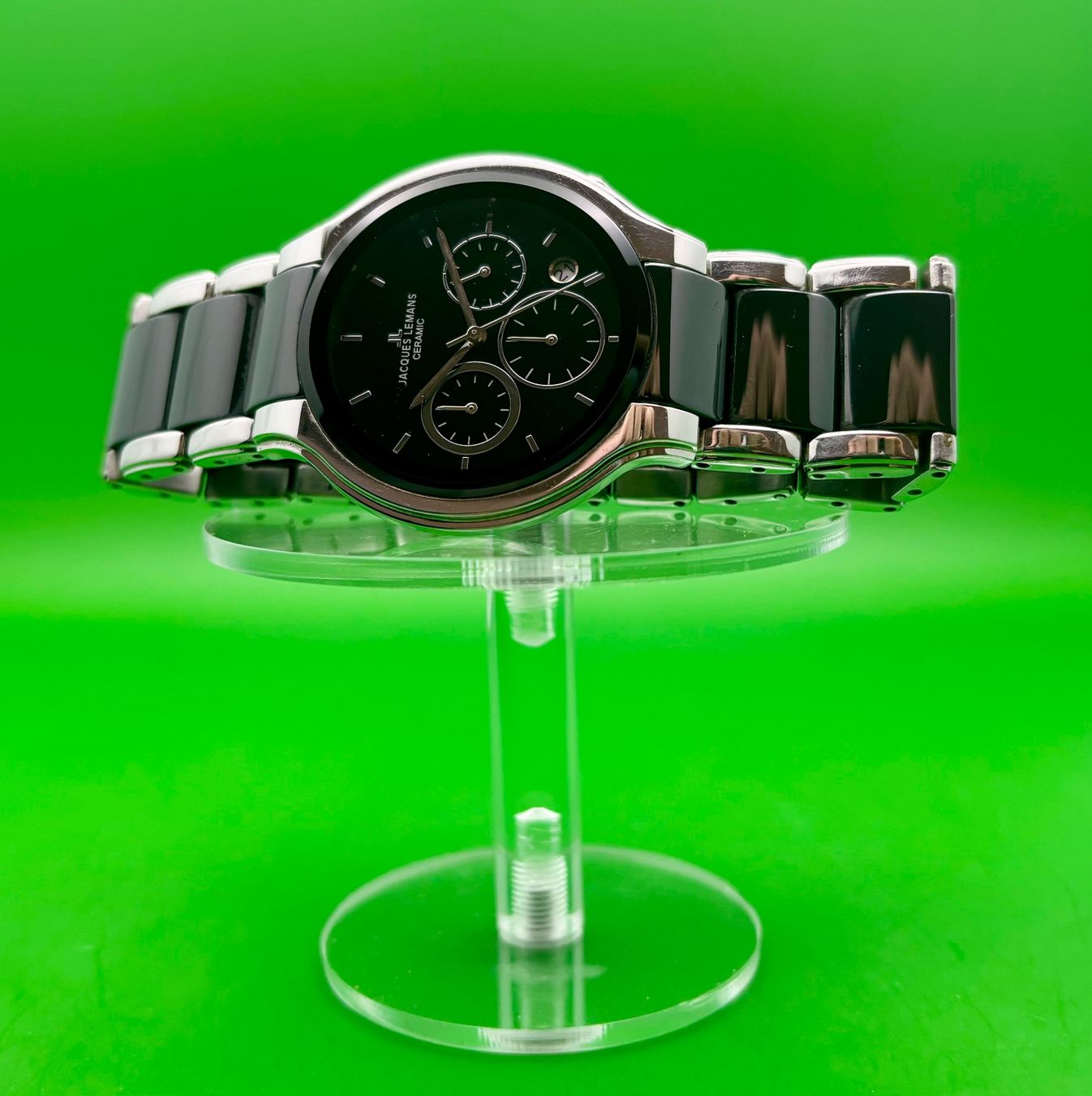 Jacques Lemans Uhren: JACQUES LEMANS CERAMIC CHRONOGRAPH DATE – Gebraucht aus Rorschach von ZeitWerk.10 6