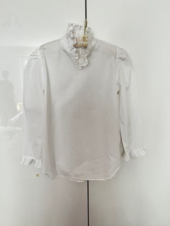 LIKE NEW SANDRO ruffled Shirt, size 2