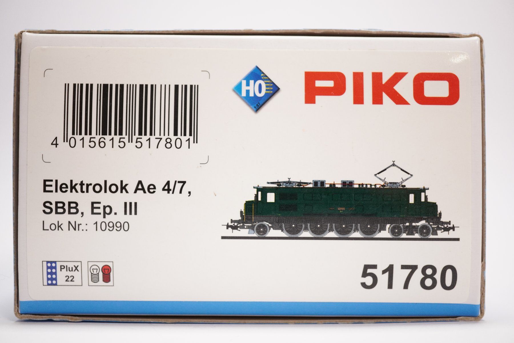 Piko Modelleisenbahnen: 7¡ Piko 51780 SBB Ae 4/7 E-Lok 10990 / digital + Sound – Gebraucht aus Uetendorf von tigermuegi 9