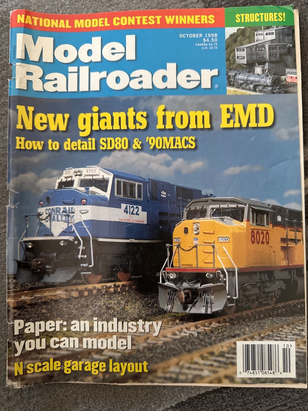 Riviste & Magazine: ModelRailroader - Oktober 1998 – Usato da Steffisburg venduto da Calceolaria