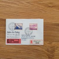 Luftpost Express Salon De Timbre 1946 Marcenat Cantak France