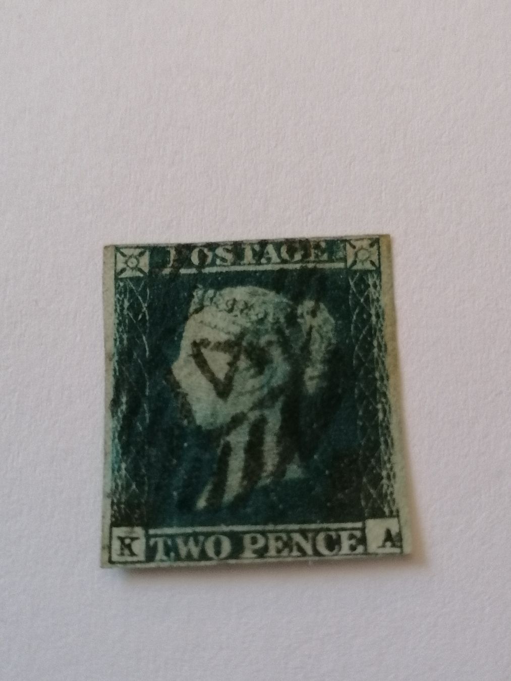 Tous les timbres: Two pence blue 1841, Platte 4  – D'occasion à Happerswil par tschergi