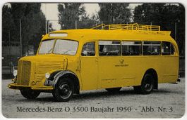 seltene Postauto Telefonkarte aus Deutschland im Folder