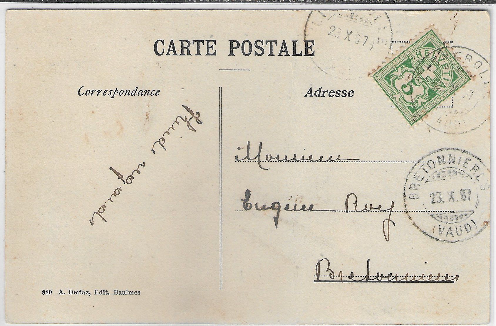 Cartoline postali: Lignerolle - Vue generale – Difettoso da Ettingen venduto da Kartenplanet 1