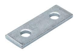 2x Zurrbügelplatte 90x30x6mm für Gewindebügel 50mm Anhänger