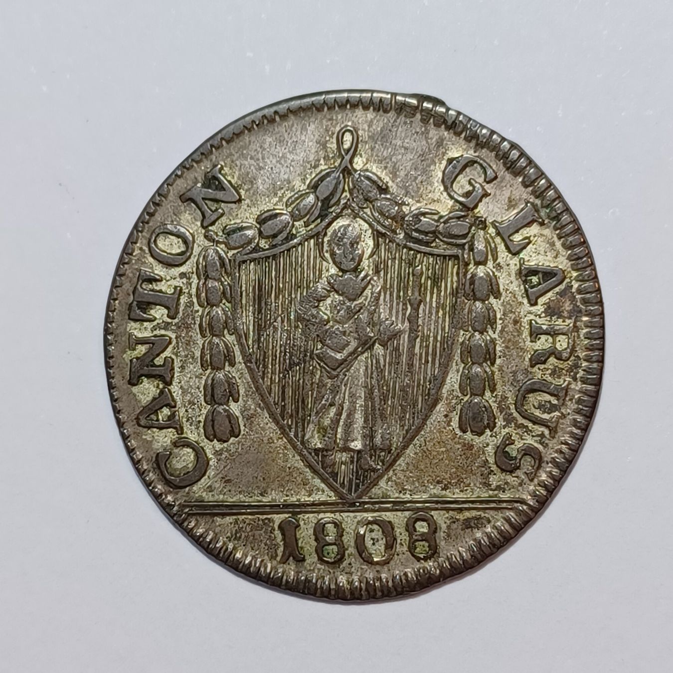 Tutti le monete: 3 Schillinge 1808 Glarus – Usato da Pfäffikon ZH venduto da Schweizer_Muenzen