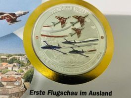 Patrouille Suisse  Numisbrief versilberte Medaille 1978
