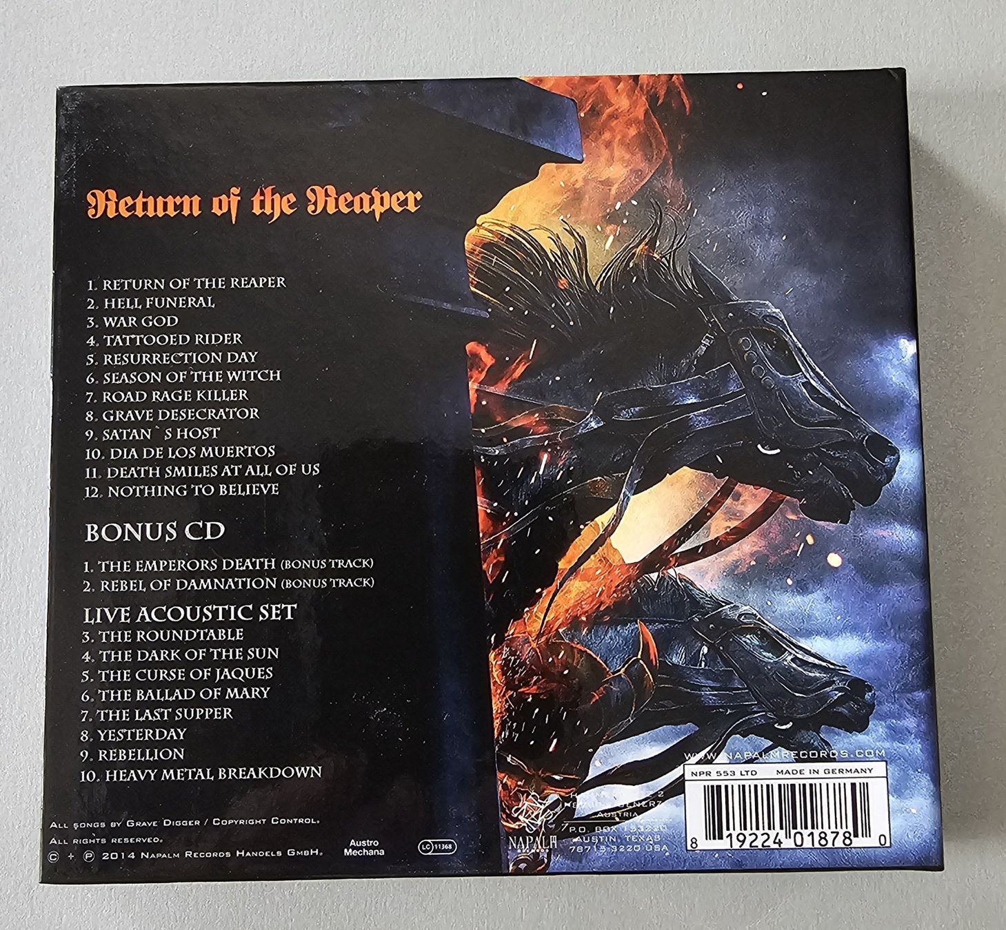 CD: Grave Digger - Return Of The Reaper - MediaBook – Nuovo (secondo la descrizione) da Lenzburg venduto da Pa_hcs 1
