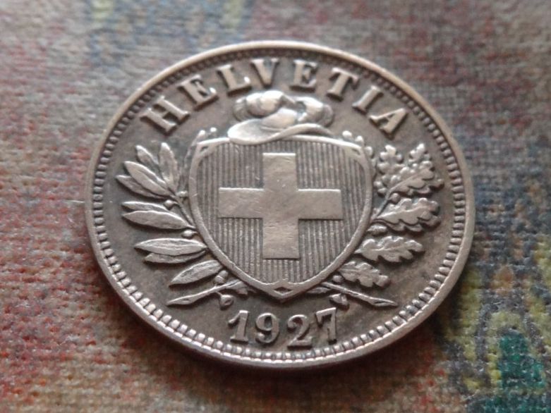 Alle Münzen: 2 Rp. 1927  (B) – Gebraucht aus Romanel-sur-Lausanne von Swift13