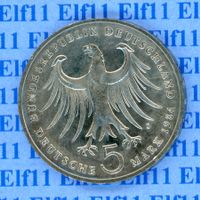 DEM___5.00 1984J Felix Mendelssohn -stgl 5 Deutsche Mark