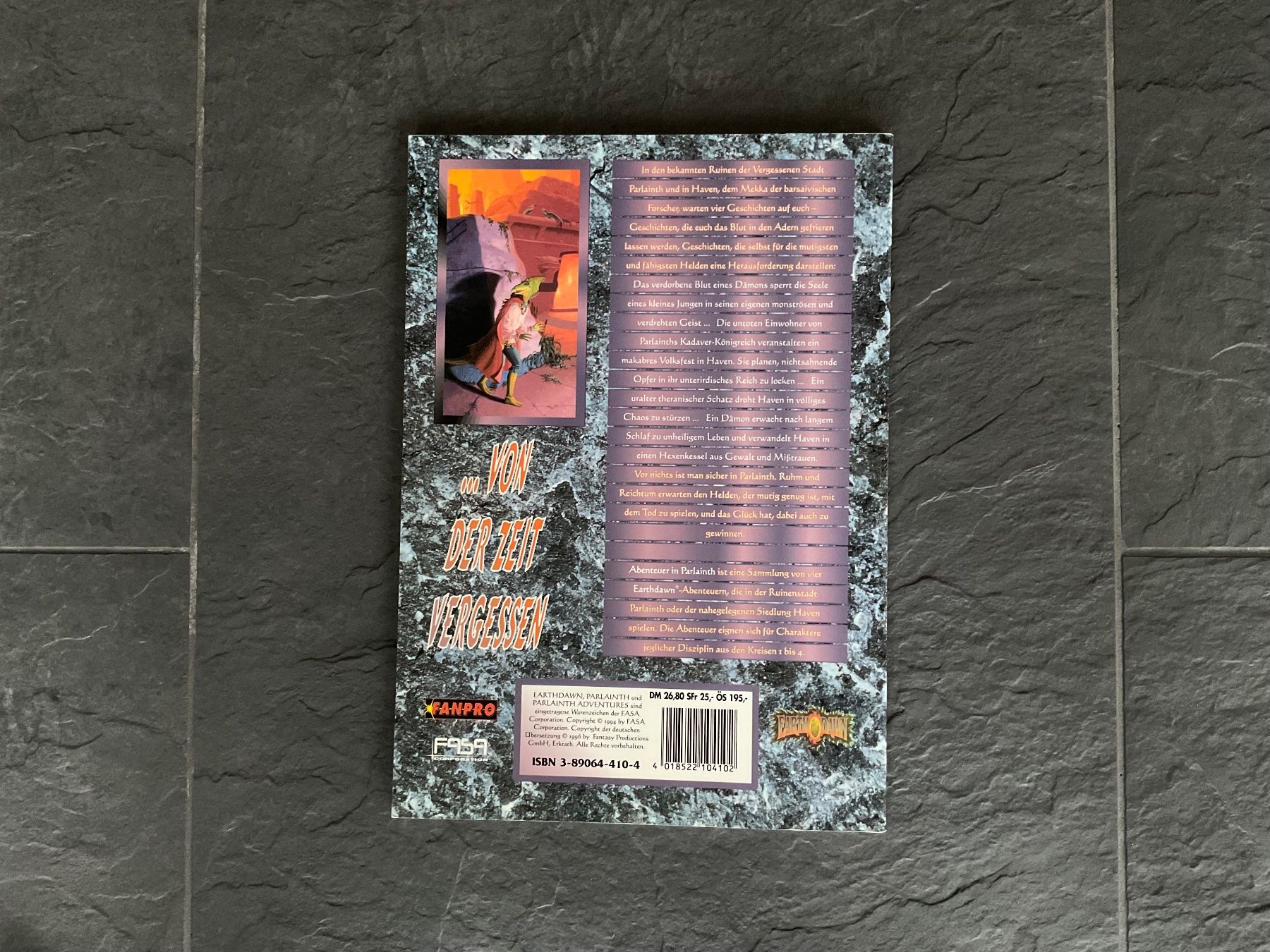Libri: Earthdawn Abenteuer "Abenteuer in Parlainth" – Usato da Zürich venduto da Lukeinstinct 1