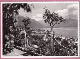 Locarno, Pension INDIA, Gartenpartie, gelaufen 1953