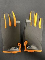 Rennfahrer Velo Handschuhe Gr. L/XL schwarz/orange neuwertig