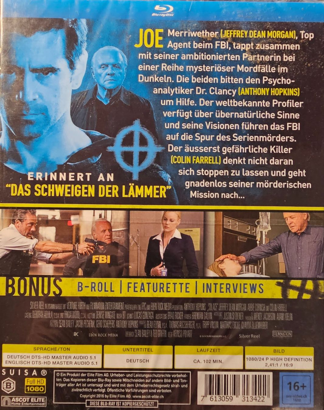 Tutti i DVDs: Die Vorsehung - Solace – Nuovo e nell'imballaggio originale da Wahlen b. Laufen venduto da Cg10 1