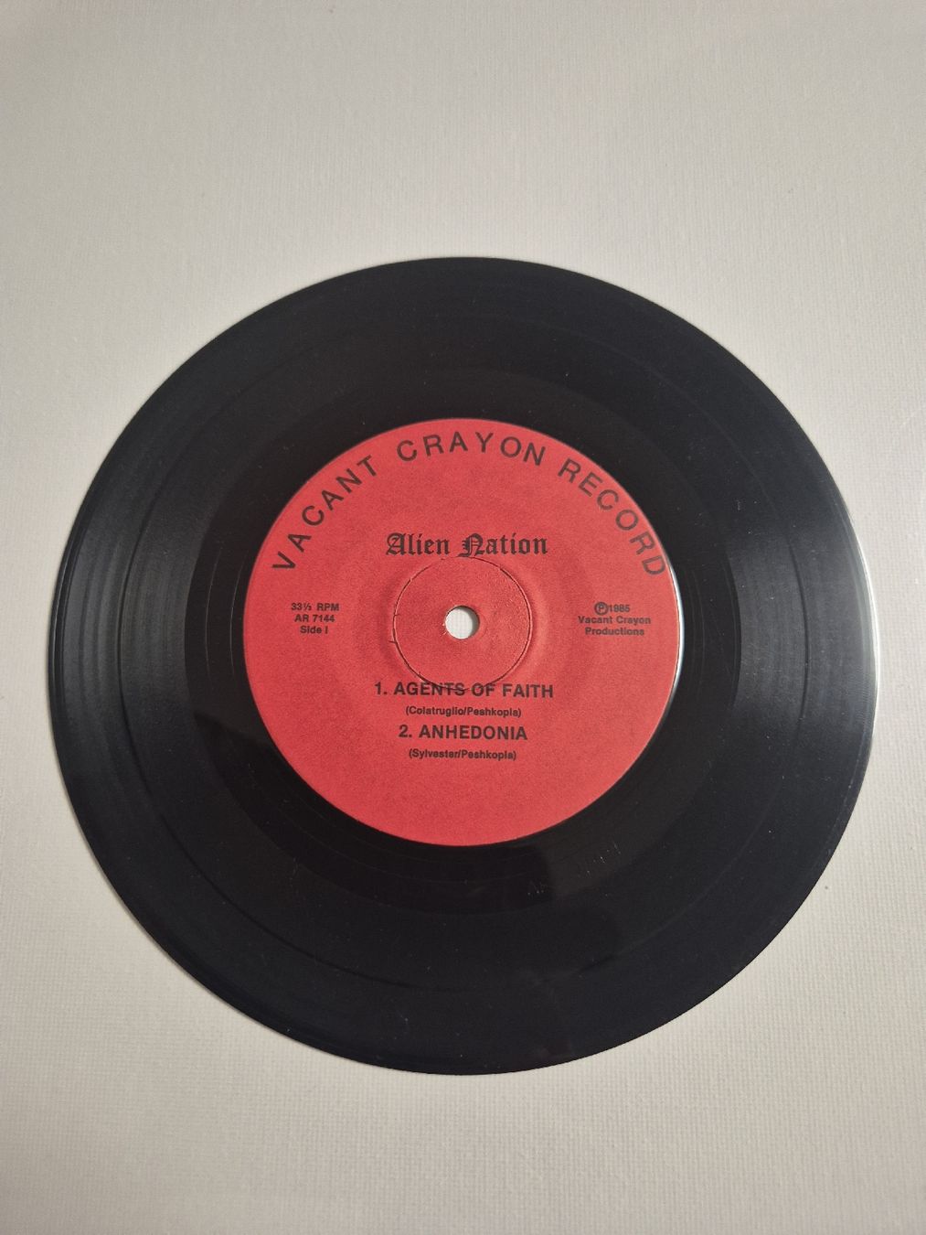 Dischi in vinile: Alien Nation  - Anhedonia - Single 7  – Nuovo (secondo la descrizione) da Uster venduto da newwave0 2