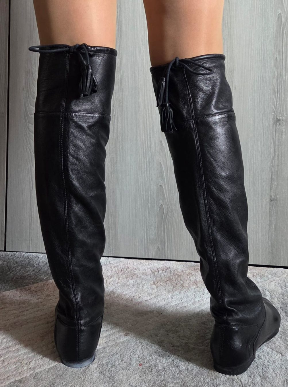 Scarpe da donna: Bottes hautes en cuir. – Usato da Neuchâtel venduto da wikit 1
