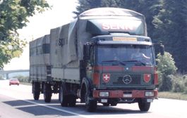 Mercedes-Benz Lastwagen Senn Transport Union Schweiz Foto