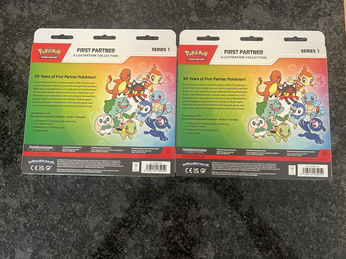 Pokémon Carte collezionabili: Pokemon First Partner Series 1 - EN 2er Pack – Nuovo e nell'imballaggio originale da Luzern venduto da LuzernTCGLab 1