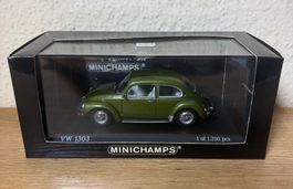 VW Käfer 1303 Minichamps 1/43 Moos metallic