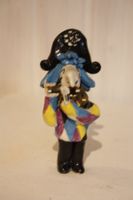 Fasnachtsfigur Pierrot mit Piccolo