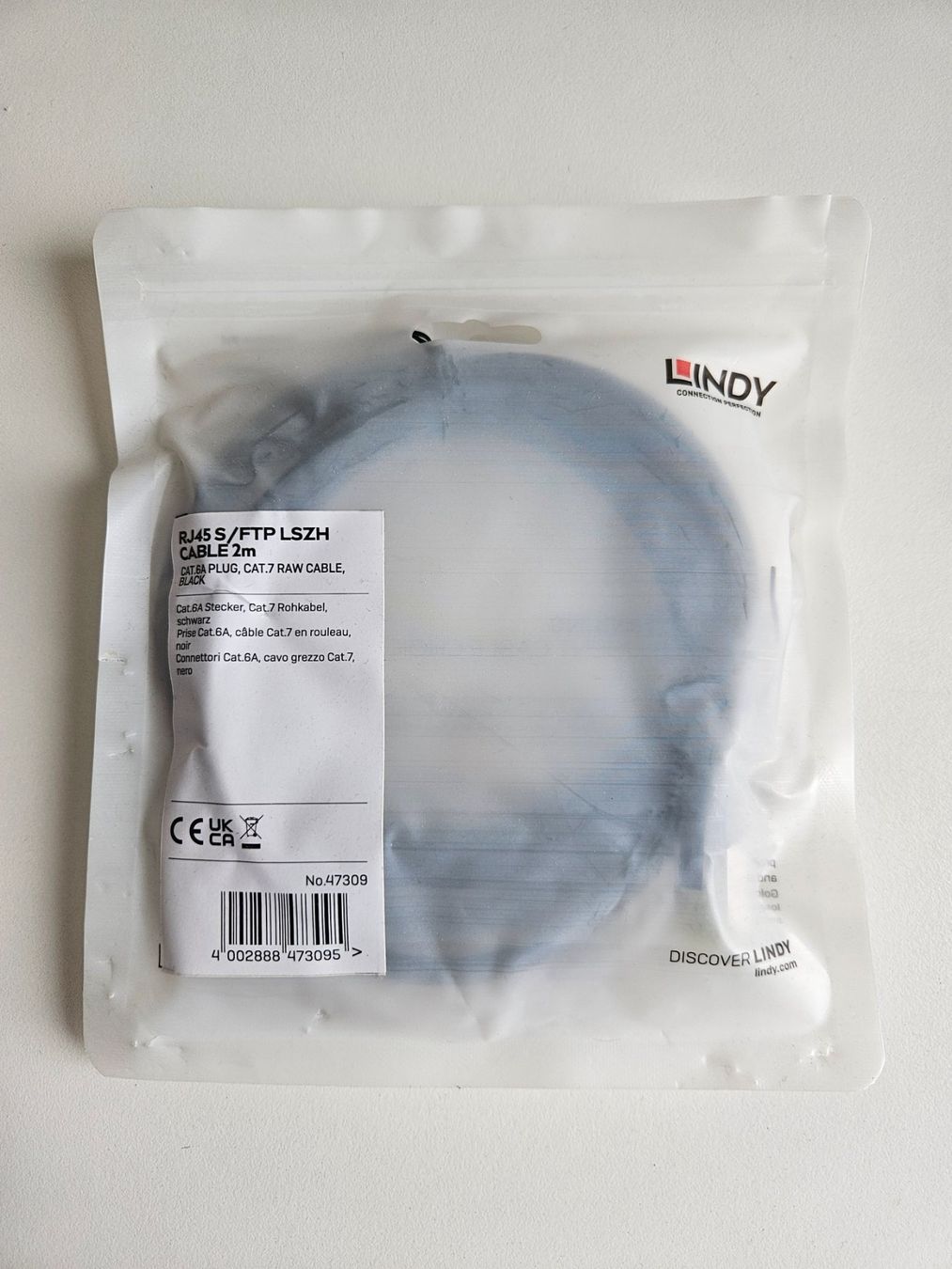 Cavi: Lindy RJ45/FTP LSZH Kabel - 2m, Schwarz – Usato da Zürich venduto da pat_2frc