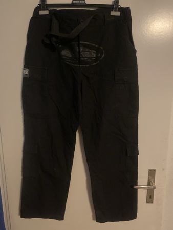 Schwarze Cargohose, Corteiz, Grösse L