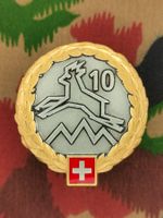 Béretemblem Gebirgsinfanteriebrigade 10 Goldkranz, neu