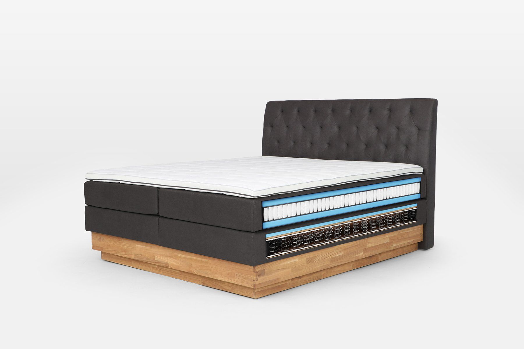 Letti: Boxspring Massiva 200x200cm mit Stauraum – Nuovo e nell'imballaggio originale da Kölliken venduto da Peter-Moebel 2