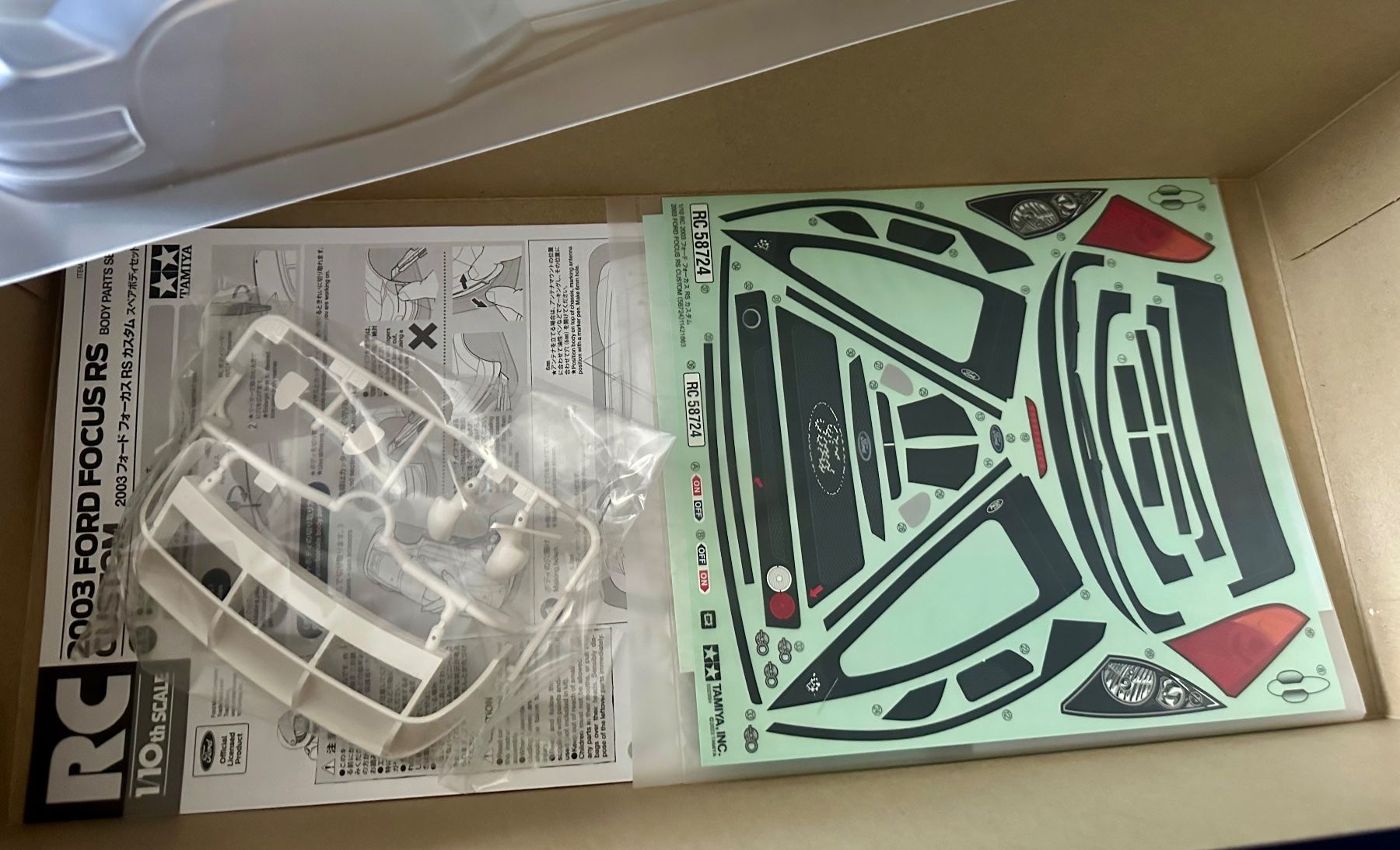 Tamiya Modellismo RC: Tamiya Ford Focus RS Karosserie – Nuovo e nell'imballaggio originale da Oftringen venduto da ib.85 4