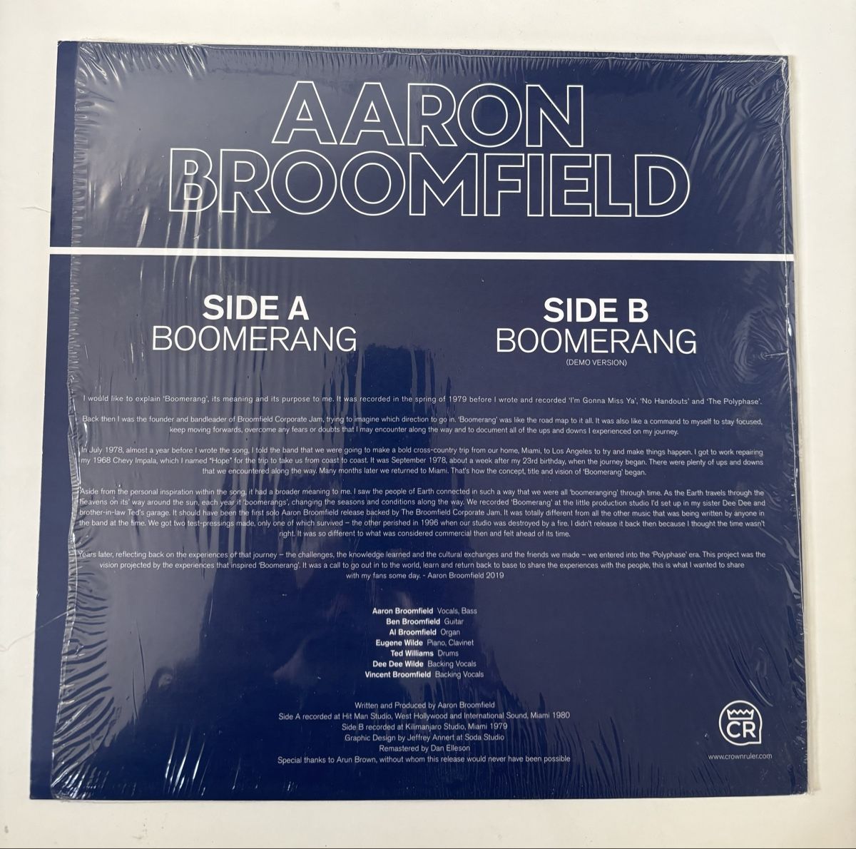 Dischi in vinile: Aaron Broomfield - Boomerang 12" M/M – Nuovo (secondo la descrizione) da Neuchâtel venduto da Deivid2 3
