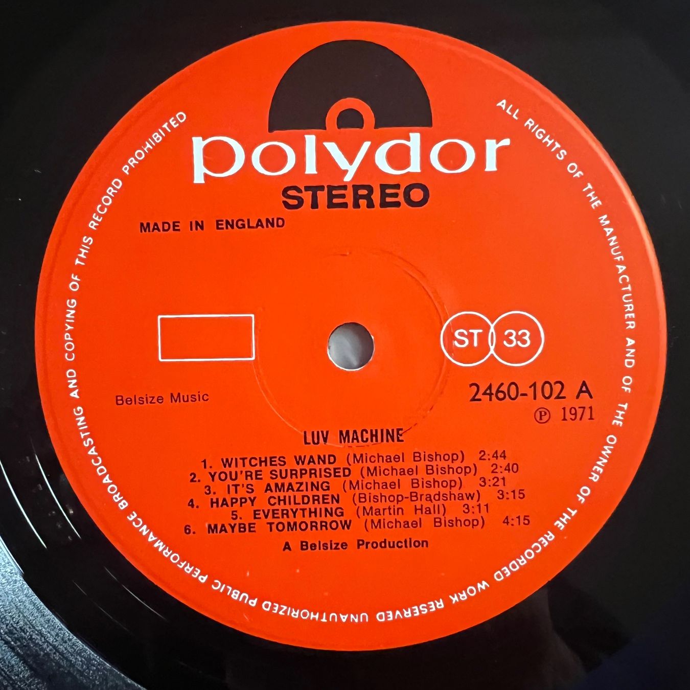 Dischi in vinile: Luv Machine - Same / 1. UK-Press. 1971 - Very nice Copy – Usato da Gais venduto da soundcave57 1