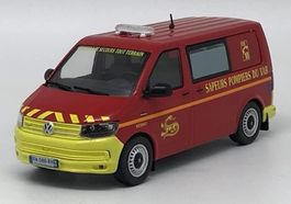 VW T6 Sapeurs Pompiers SDIS 83 2015 rot / gelb / Decor  1:43