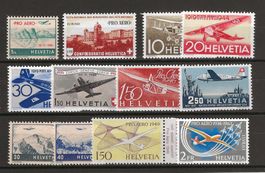 Lot postfrische Flugpost 1941 - 1963 : KP 310.-