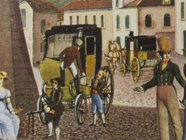 Cartoline postali: Postkutsche , Poststation Martigny – Nuovo (secondo la descrizione) da Grenchen venduto da Bluemchen1900