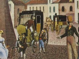 Postkutsche , Poststation Martigny