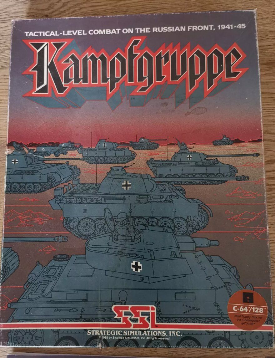Spiele: Kampfgruppe SSI 5.25" Disk Big Box Commendore 64 C64 1985 – Gebraucht aus Bad Ragaz von MR_BR