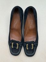 Salvatore Ferragamo Damen Wildleder Pumps / Loafers Gr. 39.5