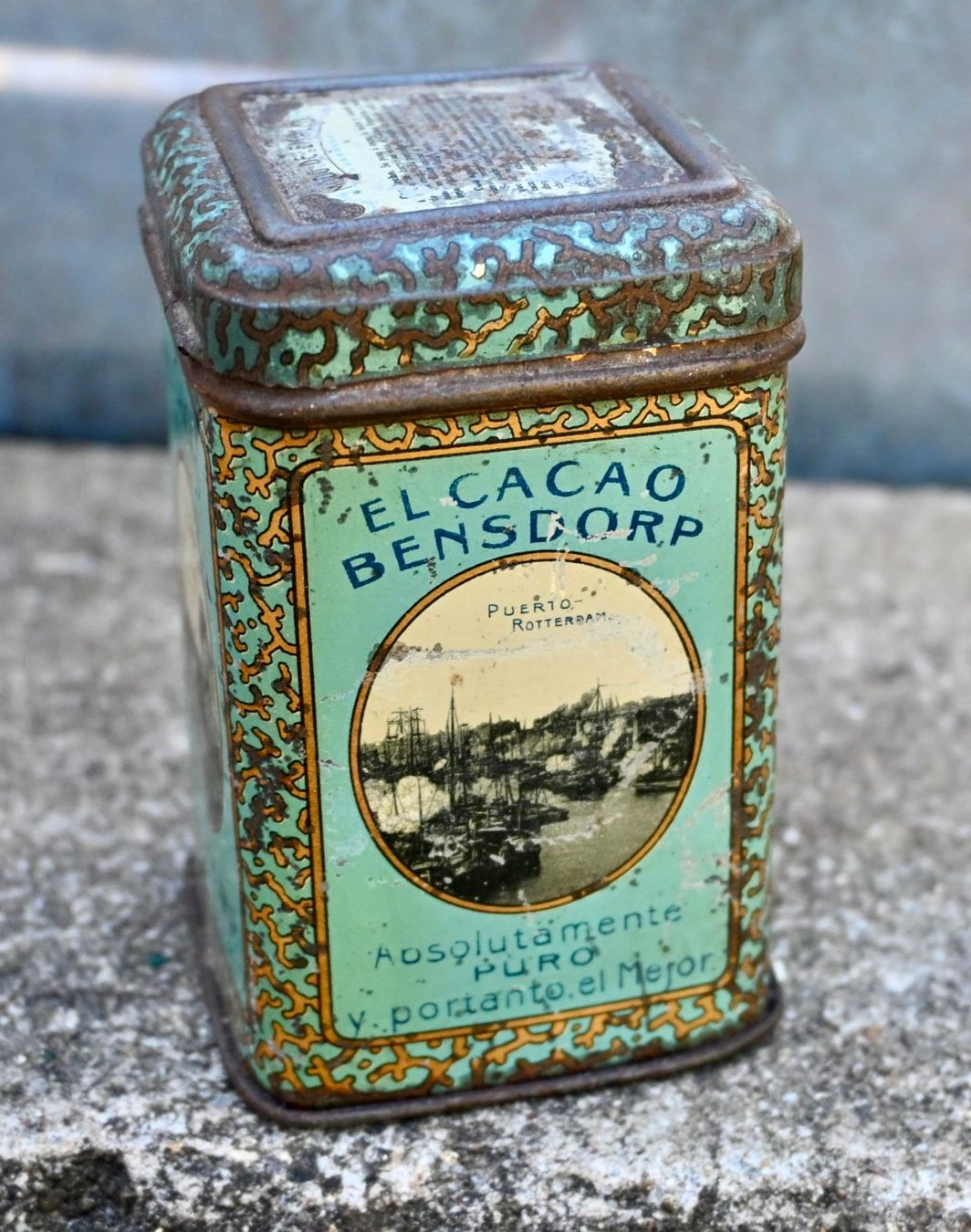 Barattoli: ANTIK Bensdorp Kakaodose EL CACAO exportversion JUGENDSTIL – Usato da Pfaffhausen venduto da mono_rec 4