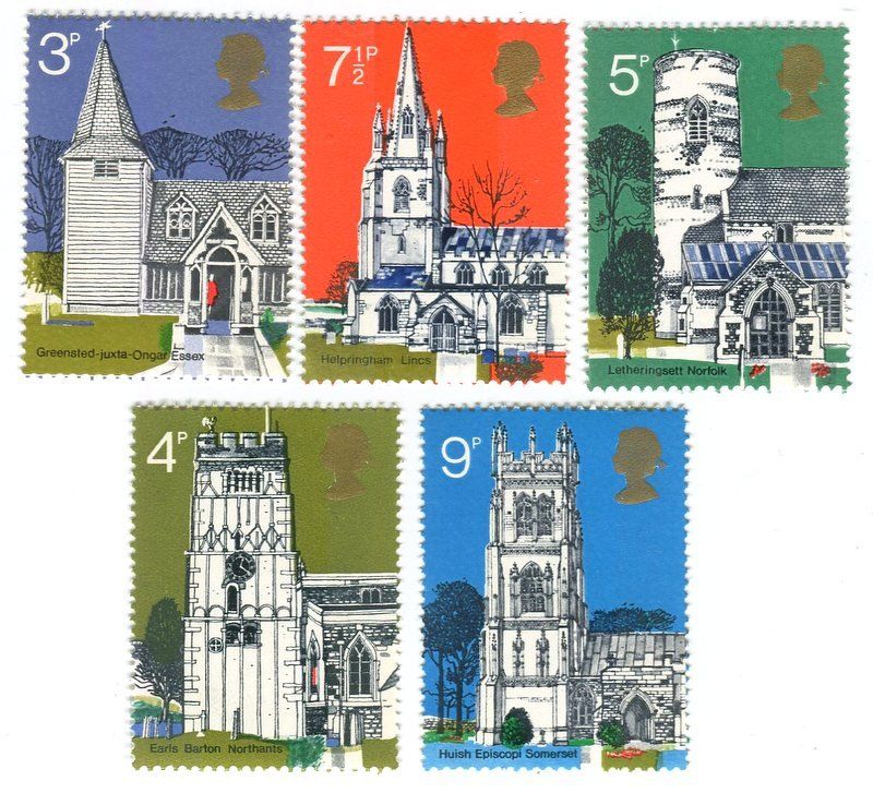 Tous les timbres: Briefmarken "Kirchen". England – Neuf avec emballage d'origine à Basel par Butsch5